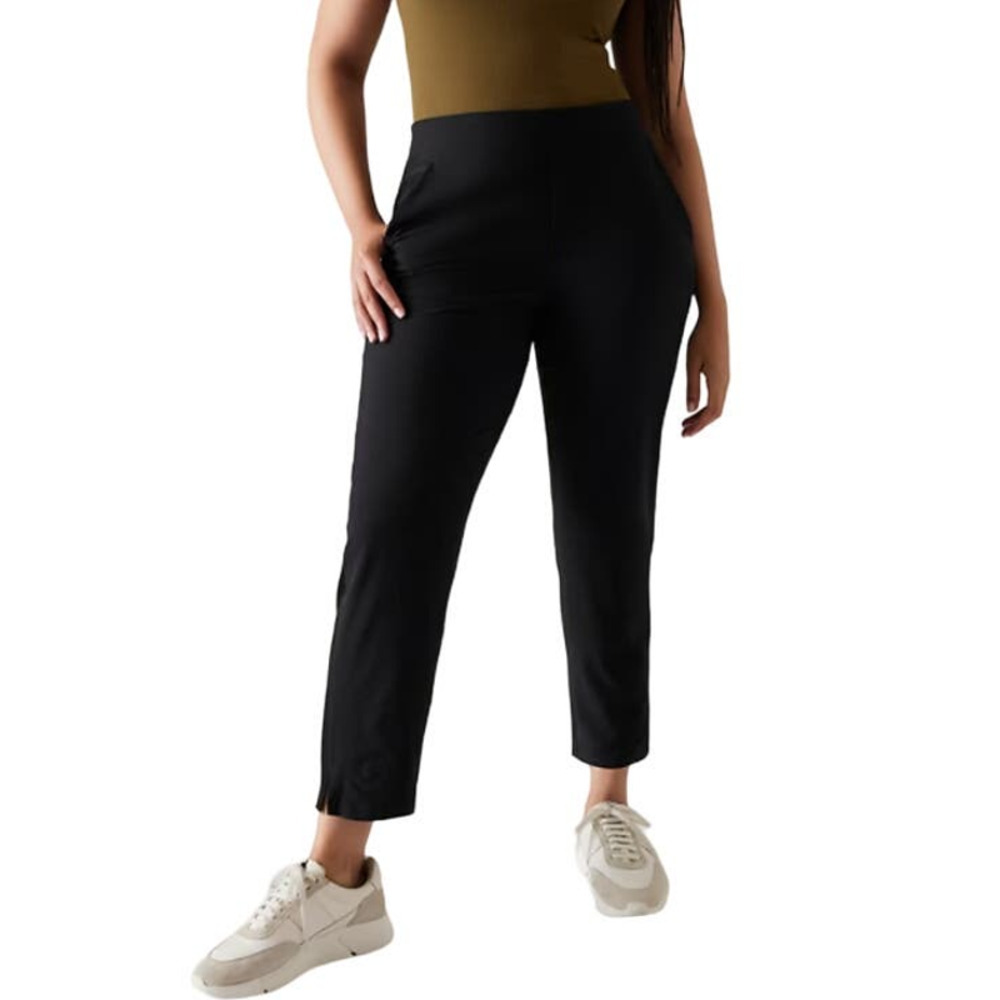 Athleta Brooklyn Mid Rise Ankle Pant Black Women 20